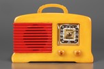 Fada 136 Catalin Radio in Yellow with Marbleized Red Grille